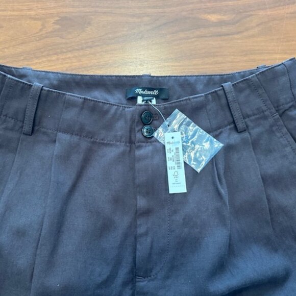 NWT Madewell Harlow Wide-Leg Pant in Drapey Twill in Dark Carob Size P6 - Picture 2 of 6